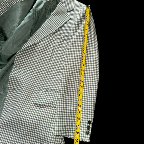 Vintage 70s 80s Richman Brothers Plaid Blazer Jacket Men Size 42R - Picture 4 of 8